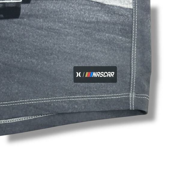 Hurley Nascar Phantom Eco Daytona Finishline 18" Swim Trunks Boardshorts Sz 38 - Picture 2 of 7